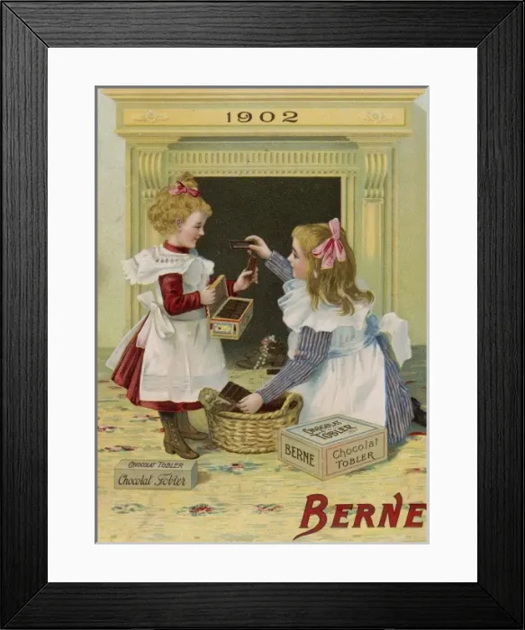 Framed Print : Advert / Tobler Chocs 1902 Framed Print : Advert / Tobler Chocs 1902