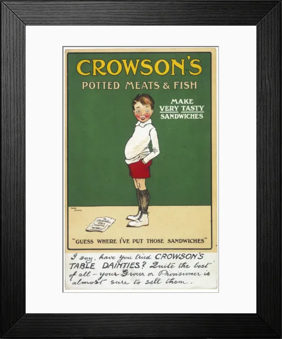 Framed Print : Advert / Potted Meat / Fish Framed Print : Advert / Potted Meat / Fish