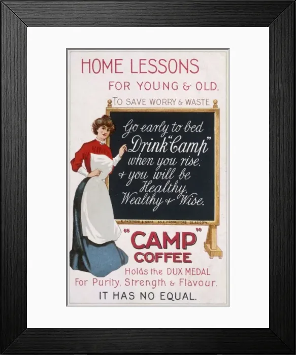 Framed Print : Advert / Camp Coffee 1900 Framed Print : Advert / Camp Coffee 1900