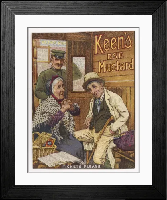 Framed Print : Advert / Mustard / Keen s Framed Print : Advert / Mustard / Keen s