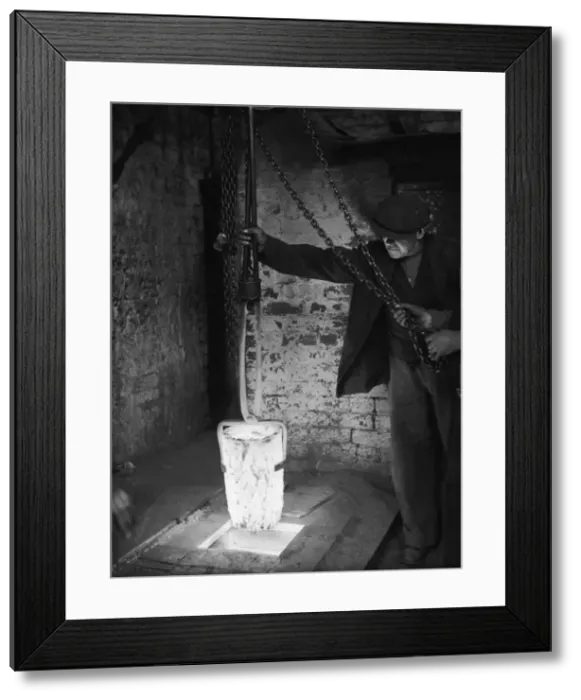 Framed Print : Molten Brass Furnace Framed Print : Molten Brass Furnace