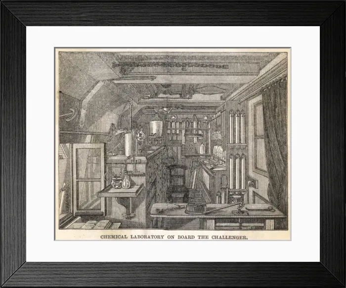Framed Print : Challenger Chemical Lab Framed Print : Challenger Chemical Lab