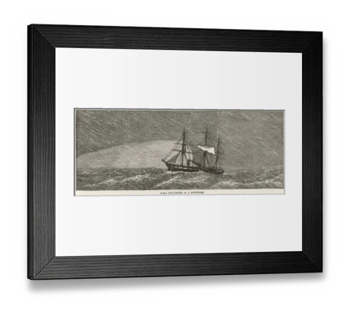 Framed Print : Challenger in Snowstorm Framed Print : Challenger in Snowstorm