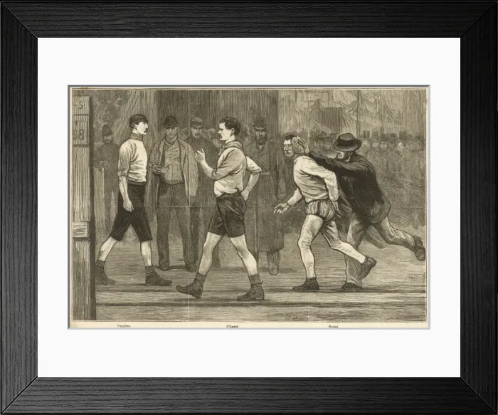 Framed Print : Islington Walk Race 1878 Framed Print : Islington Walk Race 1878