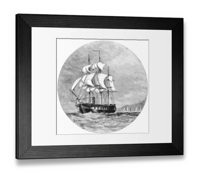 Framed Print : Research Ship Challenger Framed Print : Research Ship Challenger