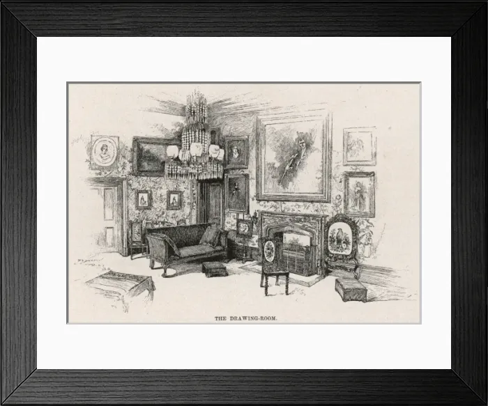 Framed Print : Scott / Abbotsford / Drawing Framed Print : Scott / Abbotsford / Drawing