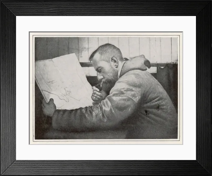 Framed Print : Amundsen in the Gjoa