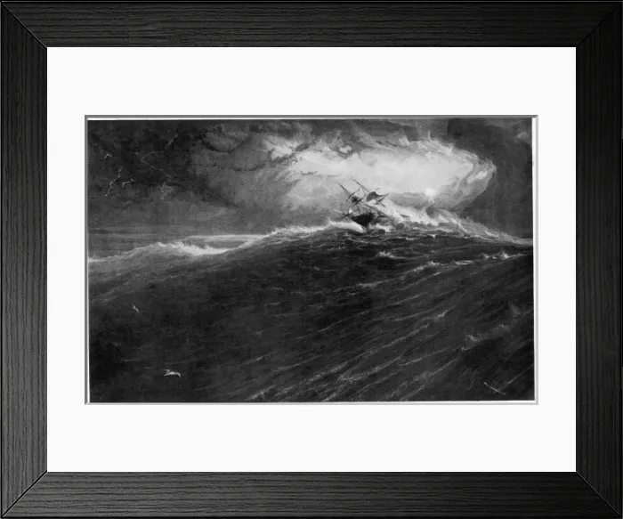 Framed Print : Indiaman in a Storm Framed Print : Indiaman in a Storm