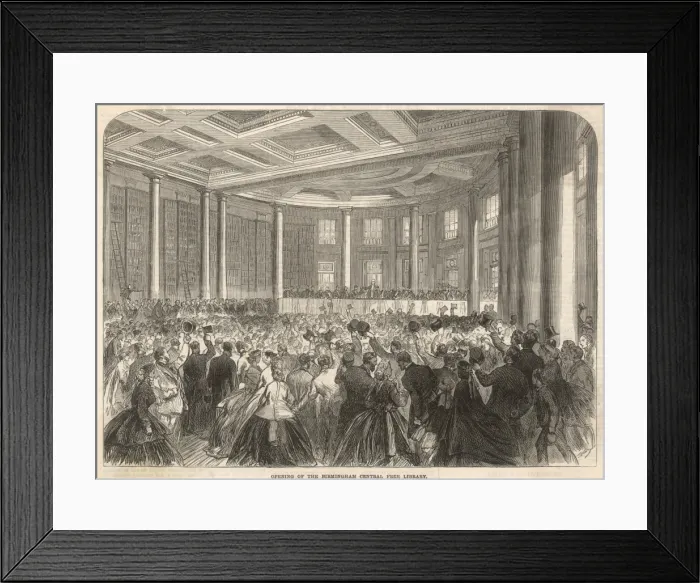 Framed Print : Birmingham Centran Liby Framed Print : Birmingham Centran Liby
