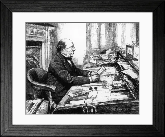 Framed Print : W H Smith at his Desk Framed Print : W H Smith at his Desk