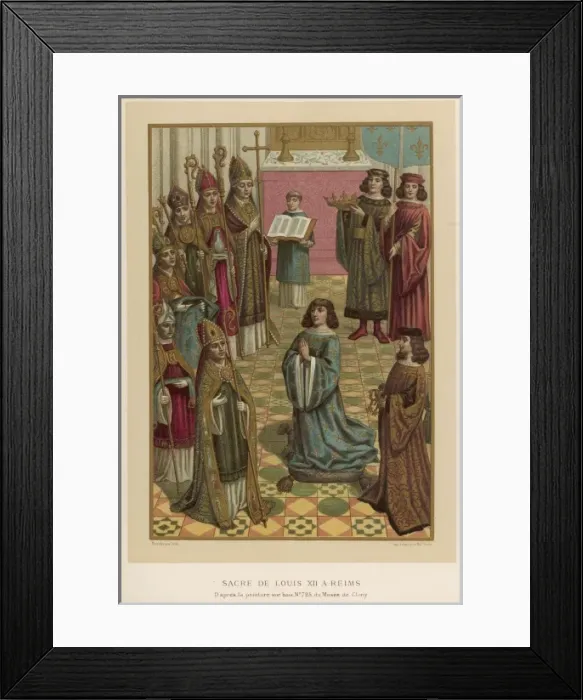 Framed Print : Sacre of Louis XII Framed Print : Sacre of Louis XII