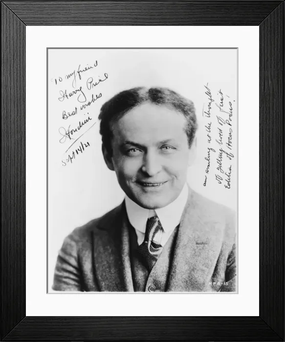 Framed Print : Houdini Portrait of 1921 Framed Print : Houdini Portrait of 1921