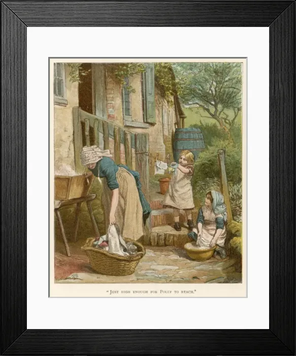 Framed Print : Storyland / Washday Framed Print : Storyland / Washday