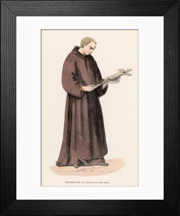 Framed Print : Meditating Monk Framed Print : Meditating Monk