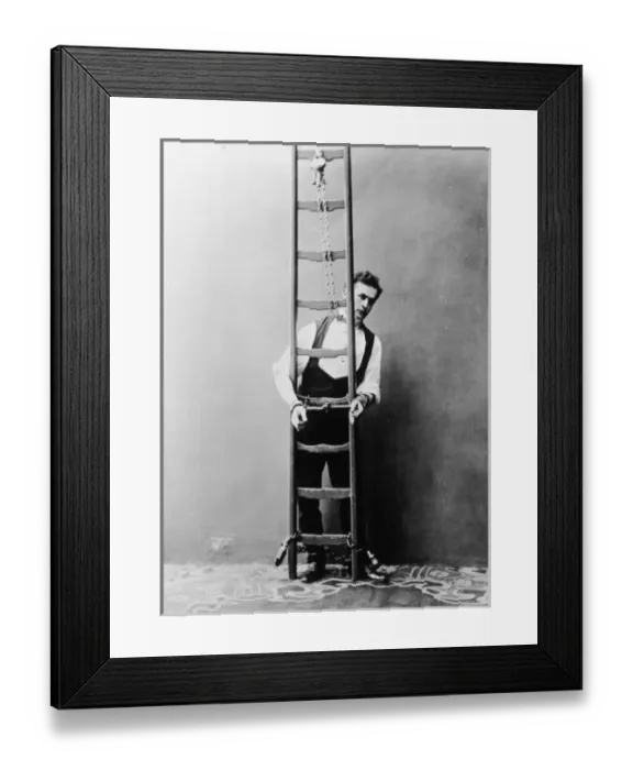 Framed Print : Houdini Chained to L dr Framed Print : Houdini Chained to L dr
