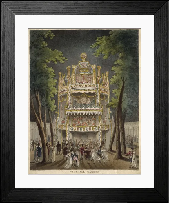 Framed Print : Music & Dancing  /  Vauxhall