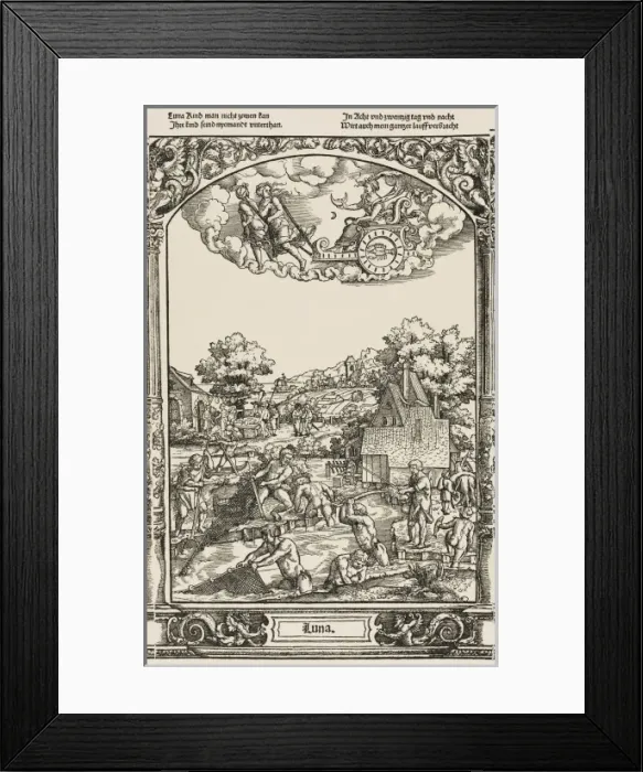 Framed Print : 17C River Fishing Etc Framed Print : 17C River Fishing Etc