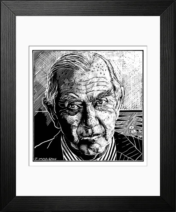Framed Print : Graham Greene / Morgan Framed Print : Graham Greene / Morgan