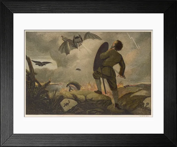 Framed Print : Bunyan / Christian V Apoll Framed Print : Bunyan / Christian V Apoll