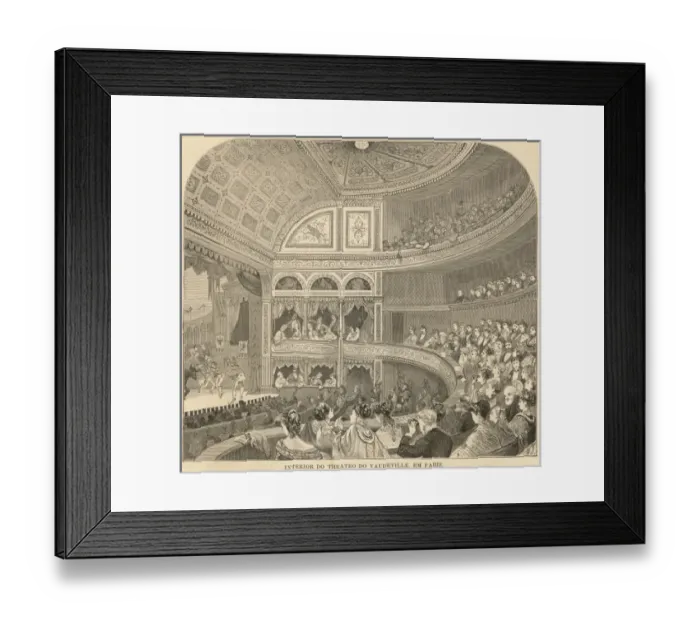 Framed Print : Vaudeville Theatre / Paris Framed Print : Vaudeville Theatre / Paris