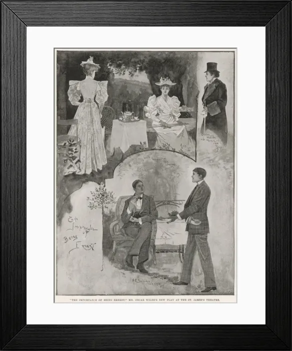Framed Print : Being Earnest / Iln / Sketch Framed Print : Being Earnest / Iln / Sketch