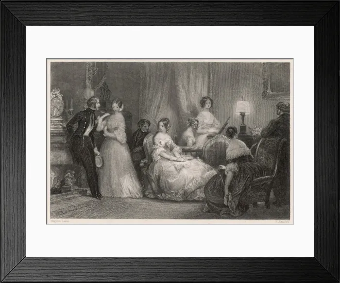 Framed Print : Paris Soiree / Eugene Lami Framed Print : Paris Soiree / Eugene Lami