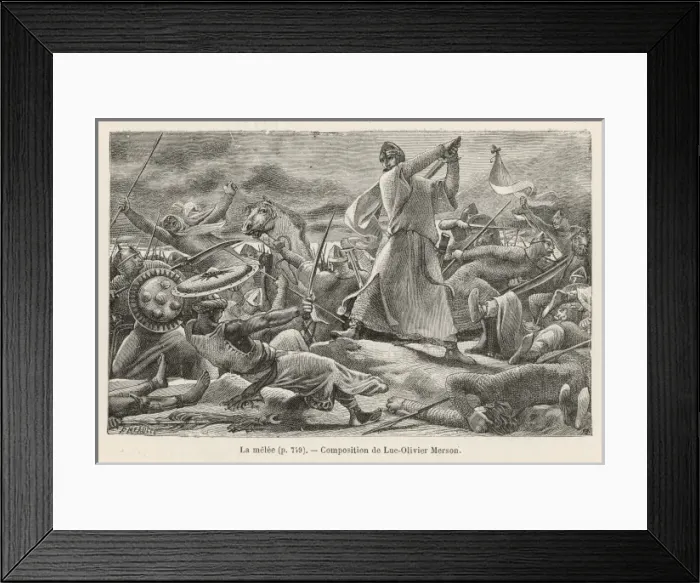 Framed Print : Crusades - a Melee Framed Print : Crusades - a Melee