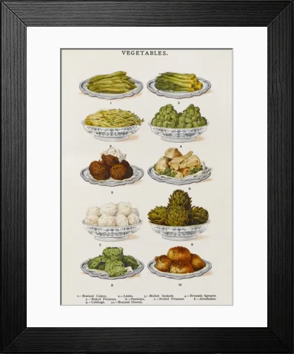 Framed Print : Vegetable Dishes Framed Print : Vegetable Dishes