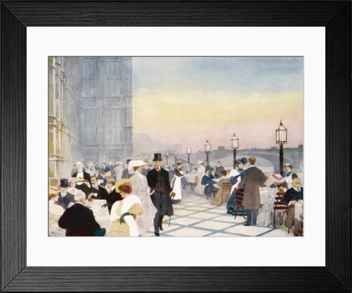 Framed Print : Tea at Parliament 1907 Framed Print : Tea at Parliament 1907