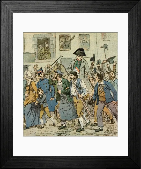 Framed Print : Napoleon Back in Paris Framed Print : Napoleon Back in Paris