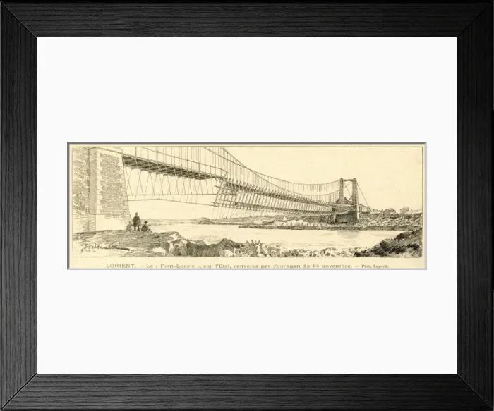 Framed Print : France / Bridge Collapse Framed Print : France / Bridge Collapse