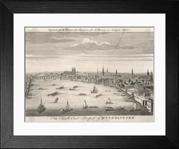 Framed Print : Westminster / 1749 Framed Print : Westminster / 1749