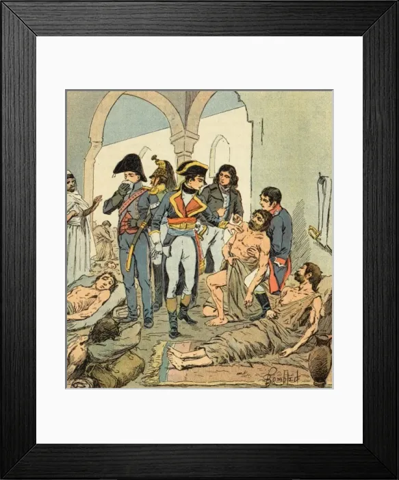 Framed Print : Napoleon Visits Hospital Framed Print : Napoleon Visits Hospital