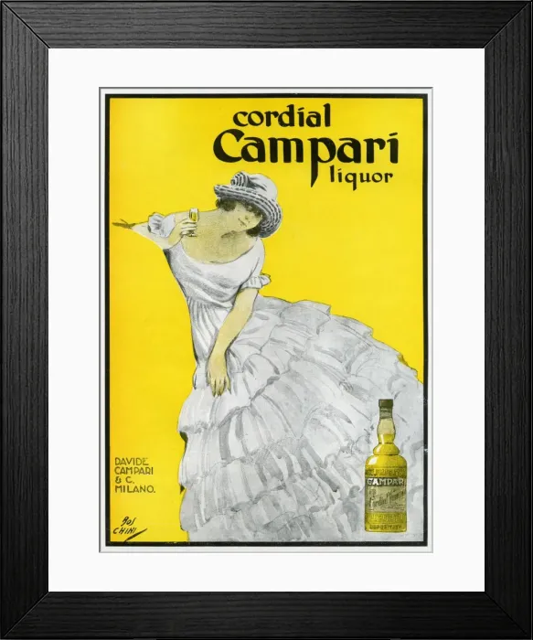 Framed Print : Advert / Campari Cordial Framed Print : Advert / Campari Cordial