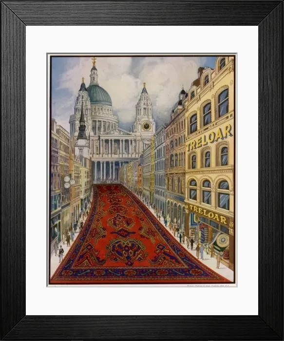 Framed Print : Advert / Treloar Carpets Framed Print : Advert / Treloar Carpets