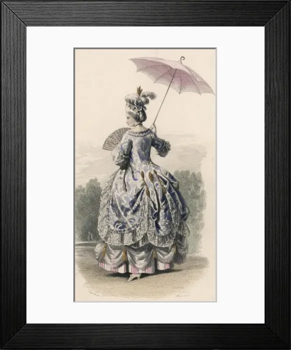 Framed Print : Court Lady 1715 Framed Print : Court Lady 1715