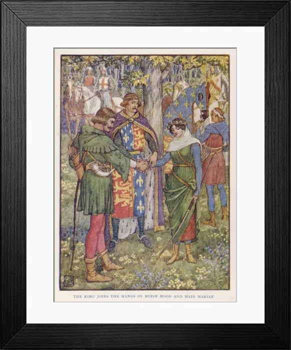 Framed Print : Robin Weds Marian Framed Print : Robin Weds Marian