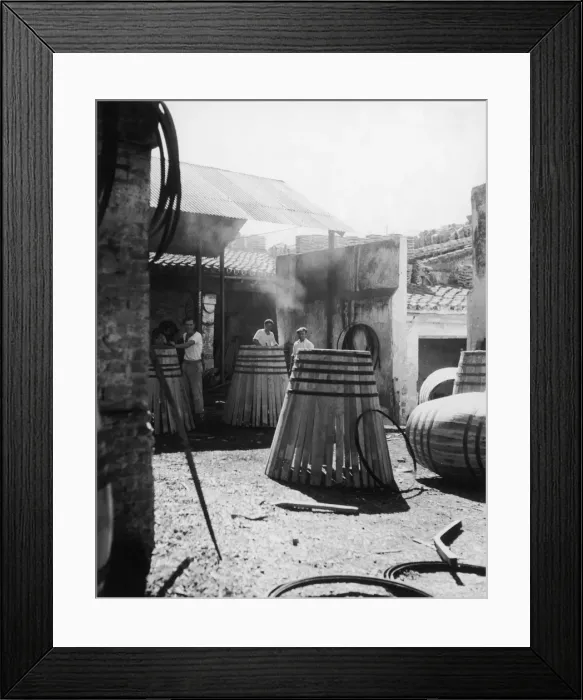 Framed Print : Making Barrels / Sherry Framed Print : Making Barrels / Sherry