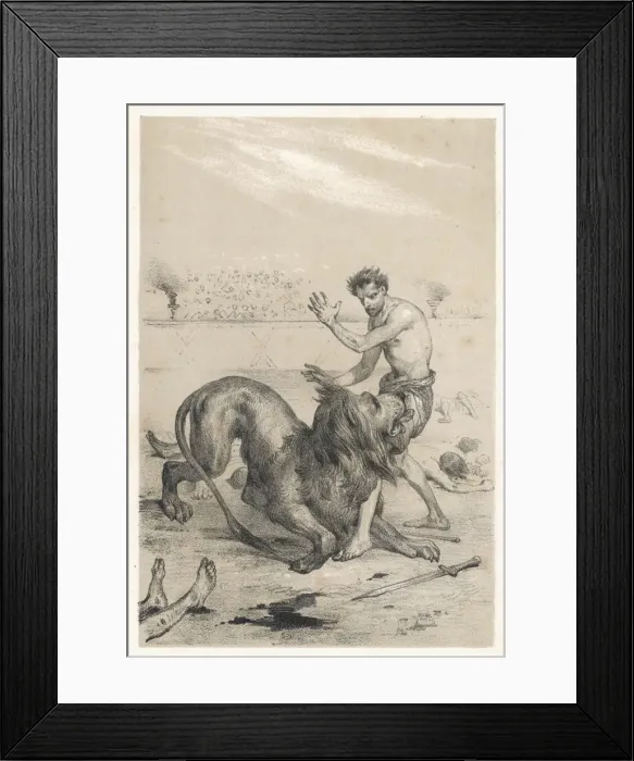 Framed Print : Androcles and the Lion Framed Print : Androcles and the Lion