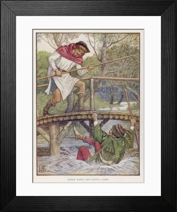 Framed Print : Robin & Little John Framed Print : Robin & Little John