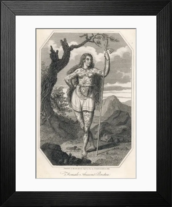 Framed Print : Ancient Briton Woman Framed Print : Ancient Briton Woman