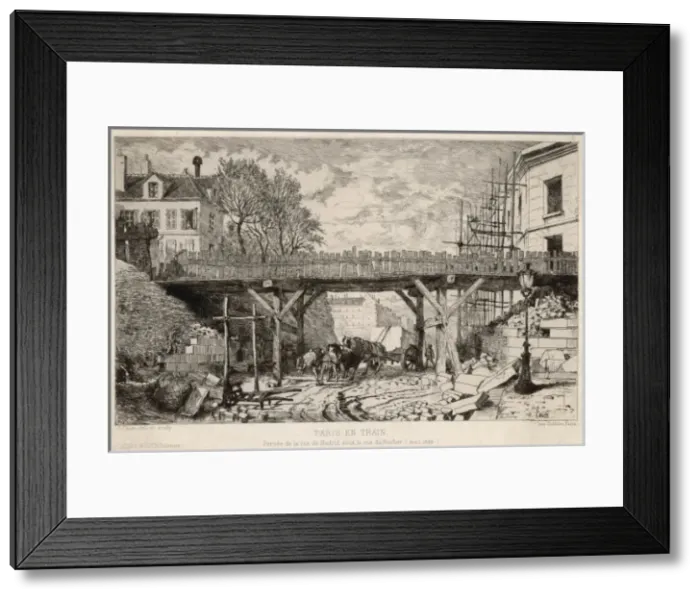 Framed Print : Paris / Rebuilding 1868 Framed Print : Paris / Rebuilding 1868