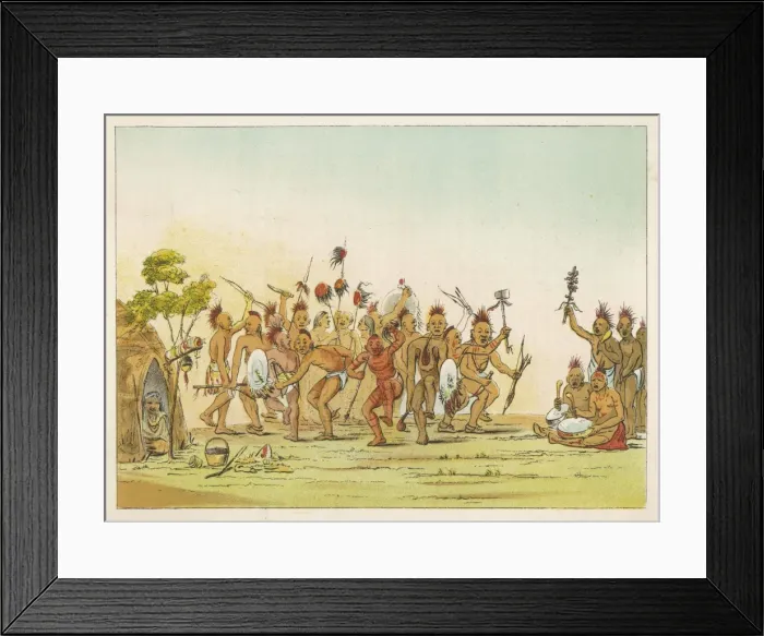 Framed Print : Racial / Dance Battle 1830 Framed Print : Racial / Dance Battle 1830