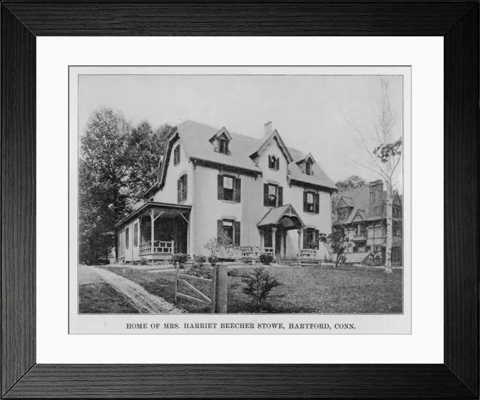 Framed Print : Beecher Stowes Home Framed Print : Beecher Stowes Home