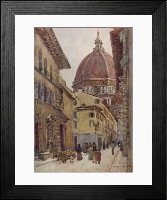 Framed Print : Florence / Via Dei Servi Framed Print : Florence / Via Dei Servi
