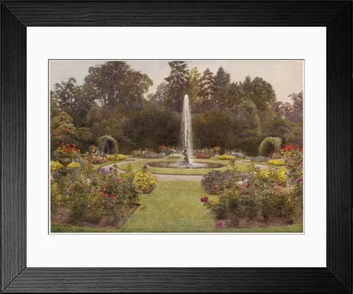 Framed Print : Drakelowe Garden 1908 Framed Print : Drakelowe Garden 1908