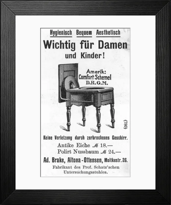 Framed Print : COMMODE. Commode Framed Print : COMMODE. Commode
