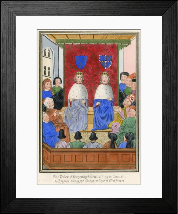 Framed Print : 1393 French Court Framed Print : 1393 French Court