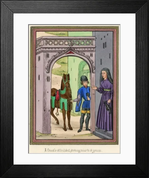 Framed Print : Giving Wine to Groom Framed Print : Giving Wine to Groom