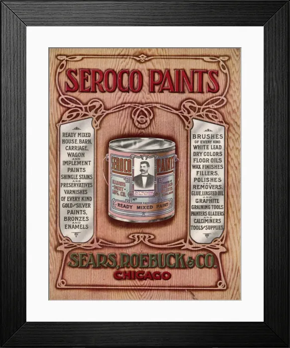 Framed Print : Seroco Paint Advert / 1908 Framed Print : Seroco Paint Advert / 1908